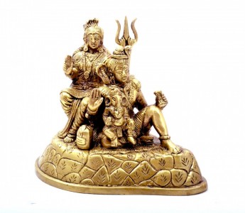 Shiv Parivaar Brass Statue