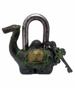 Camel Design Door Lock Brown