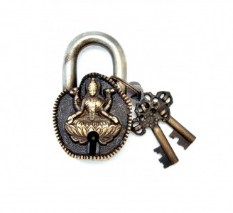 Laxmi Curved Design Door Lock Golden