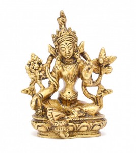 Tara Devi Sitting Brass Idol