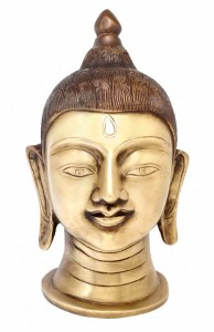 Divine Buddha Head Showpiece - Brown