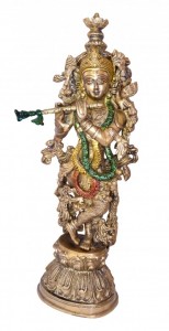 Murli Krishna Statue Multicolored